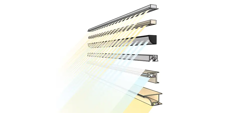 Updated profiles for furniture lighting