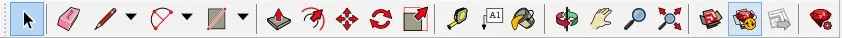 Большая панель инструментов SketchUp
