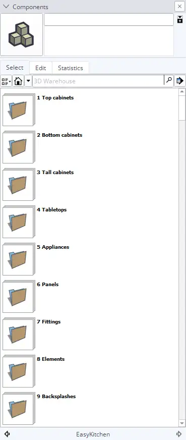 EasyKitchen library structure