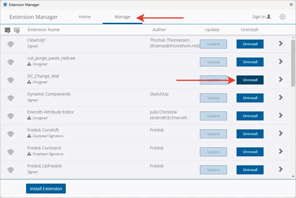 Удаление плагина EasyKitchen