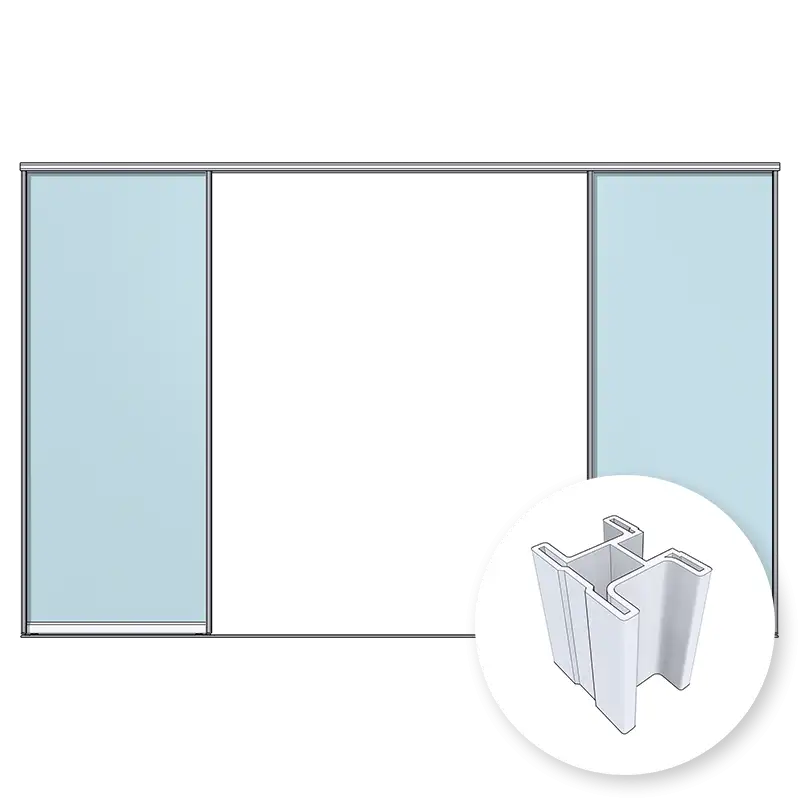 ARISTO Smart две двери на однополозной направляющей