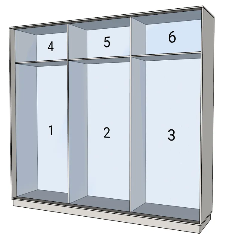 Шаблон шкафа-купе (тип 3_2)