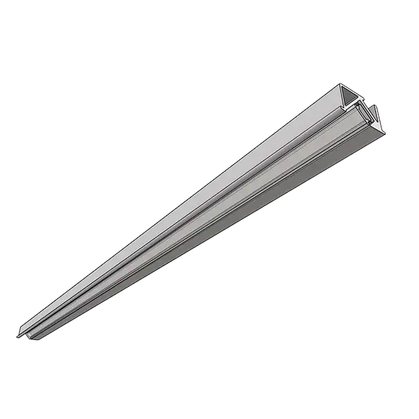 Recessed corner aluminum profile for lighting