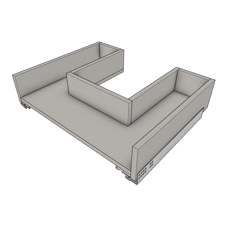 Blum Tandem (под мойку, с центром, без фронта, Дно ЛДСП)